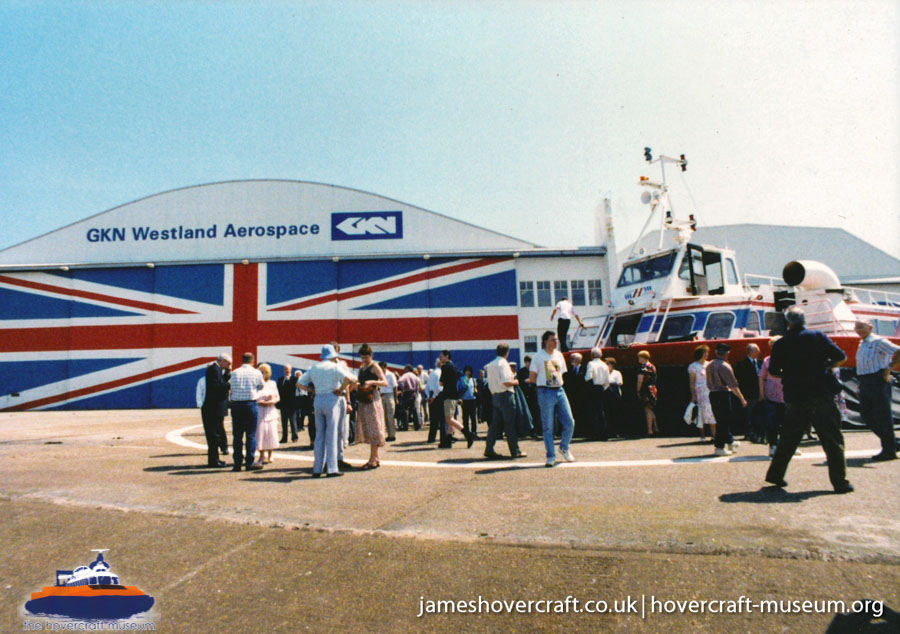 AP1-88 hovercraft promotional day by BHC -   (The <a href='http://www.hovercraft-museum.org/' target='_blank'>Hovercraft Museum Trust</a>).